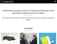 Tablet Screenshot of nomineedesign.com
